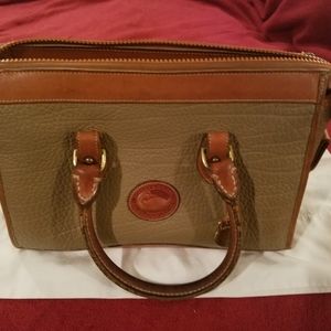 Vintage Khaki Dooney Satchel